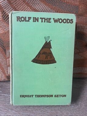 Rolf in the Woods by Ernest Thompson Seton - Mint Green Cover 1911